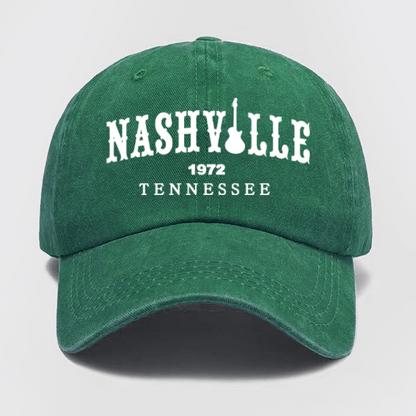 Nashville Tennessee Washed Baseball Cap