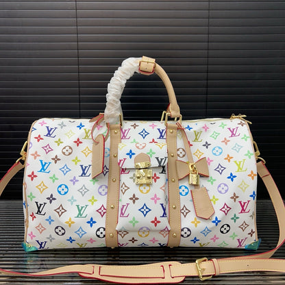25 New White Color Co-branded keepall crossbody travel bag 0425040906