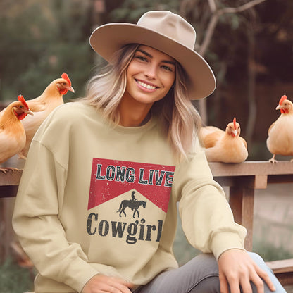 Long Live Cowgirls Printed Sweatshirt