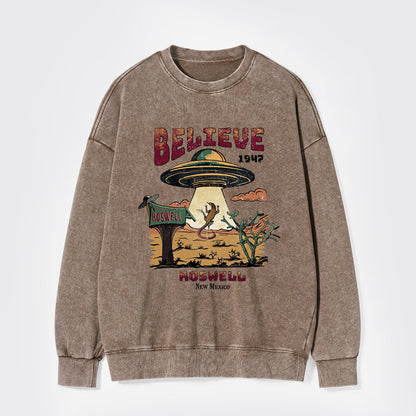 Believe Alien Washed Sweatshirts