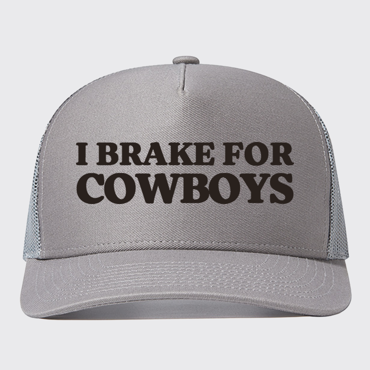 I Brake For Cowboys Trucker Hat