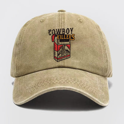 Cowboy Killers Somking Washed Baseball Cap