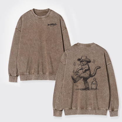 Are You Ready To Take My Grudge Washed Sweatshirts