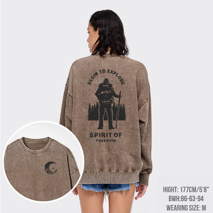 Climber's Sky Washed Sweatshirts