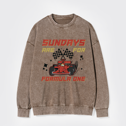 Sundays Are For F1 Racing Washed Sweatshirts