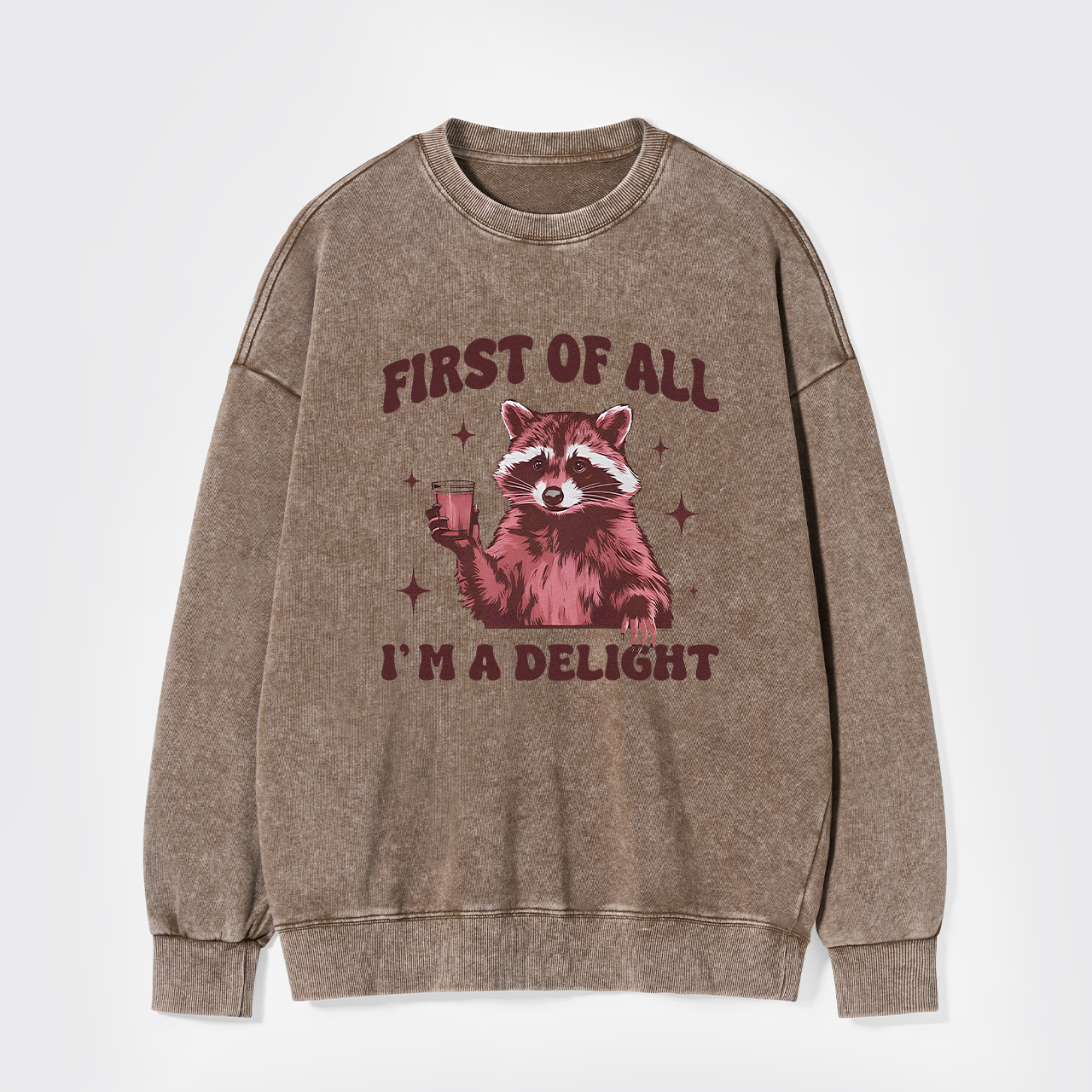 First Of All,I'm A Delight Washed Sweatshirts