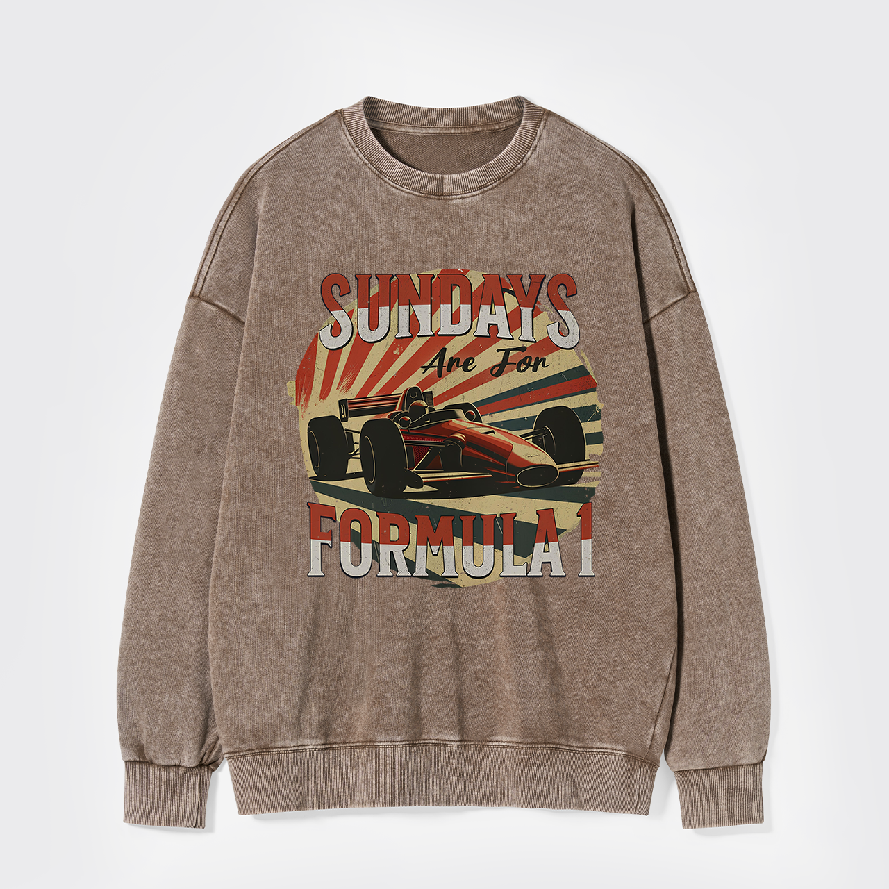 Retro F1 Washed Sweatshirts