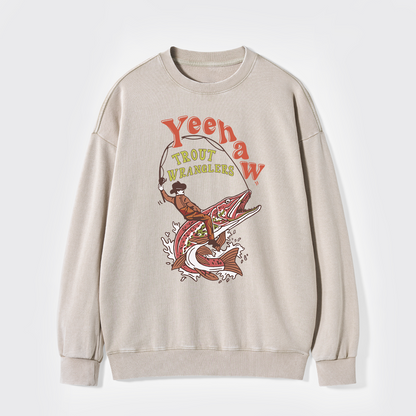 Wranglers Cowboy Fishing Club Washed Sweatshirts