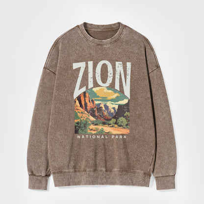 Zion National Park Washed Sweatshirts
