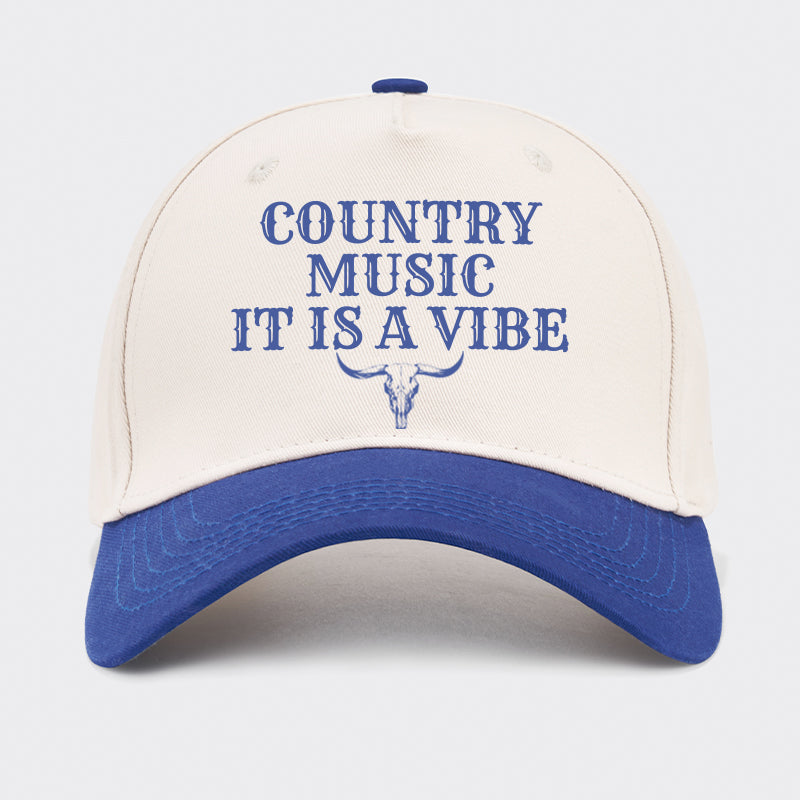 Country Music It Is A Vibe Baseball Cap