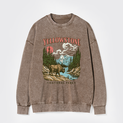 Vintage Yellowstone National Park Washed Sweatshirts