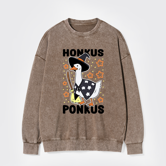 Honkus Ponkus Washed Sweatshirts