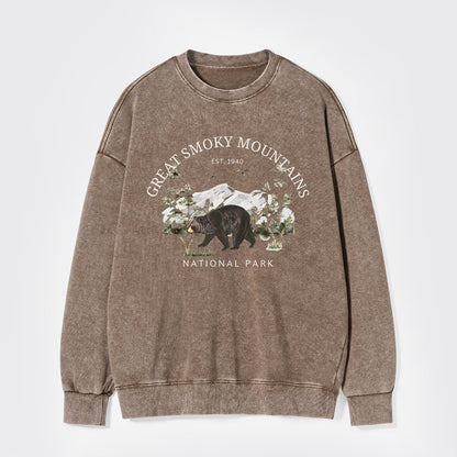 Great Smoky Mountains National Park EST.1940 Washed Sweatshirts