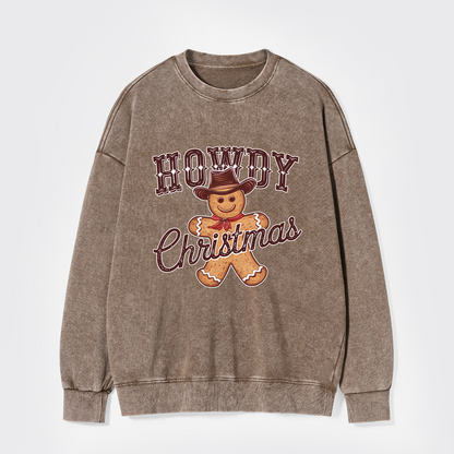 Howdy Christmas Washed Sweatshirts