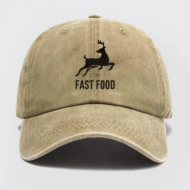 Fast Food Washed Baseball Cap