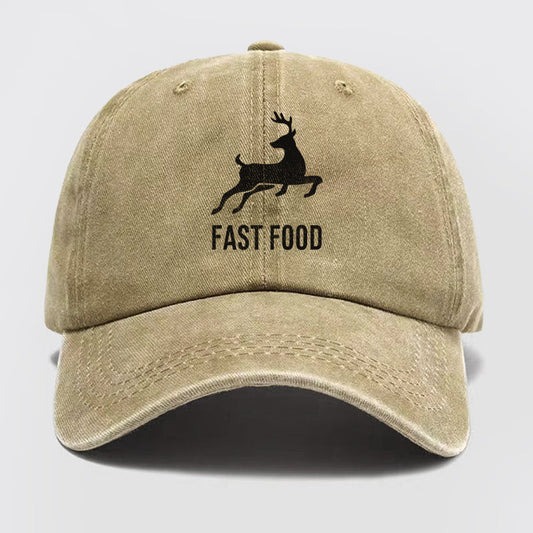 Fast Food Washed Baseball Cap