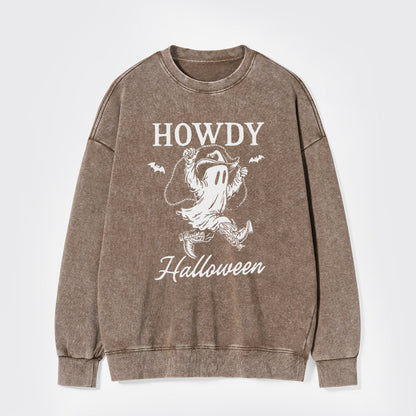 Funny Boo Ghost Halloween Washed Sweatshirts