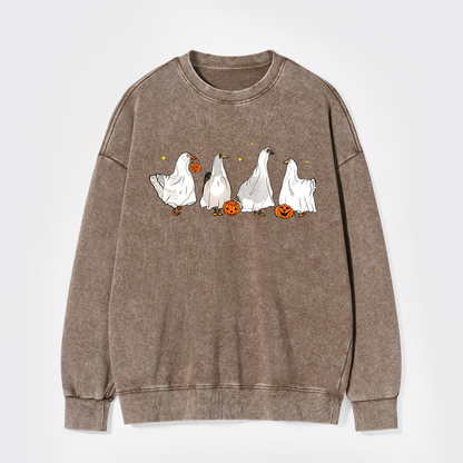 Halloween Ghost Ducks Sweatshirts