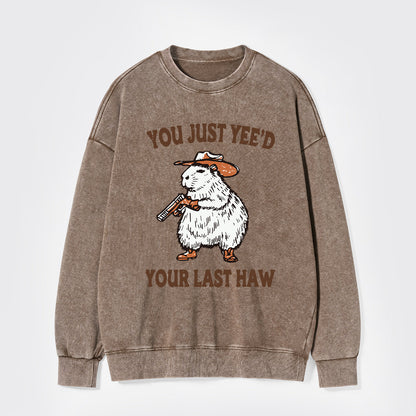You've Lost Your Last Chance Washed Sweatshirts