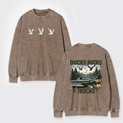 Bucks Ducks N'trucks Washed Sweatshirts