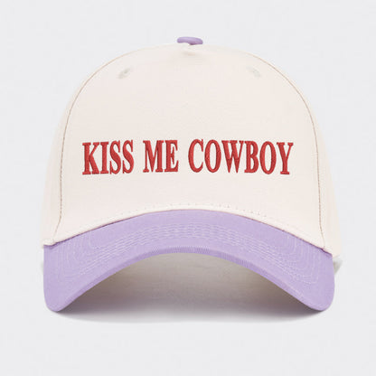 Kiss Me Cowboy Baseball Cap