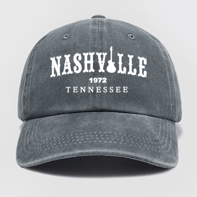 Nashville Tennessee Washed Baseball Cap