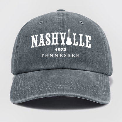 Nashville Tennessee Washed Baseball Cap