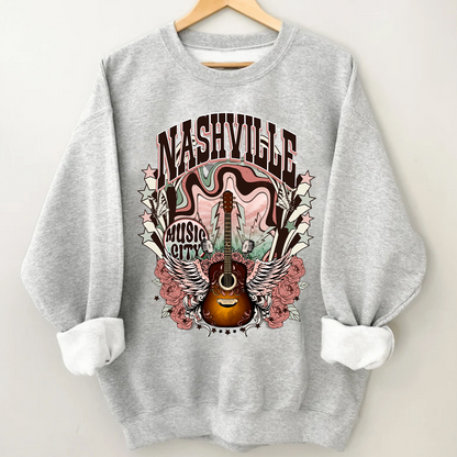 Western Nasville Music City Country Cowboy Sweatshirt