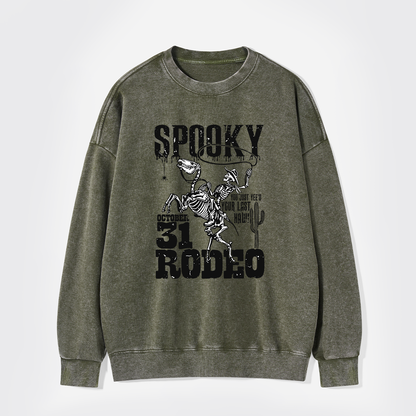 Retro Spooky Rodeo Washed Sweatshirts