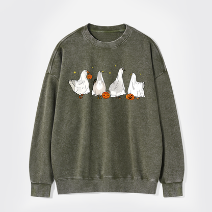 Halloween Ghost Ducks Sweatshirts
