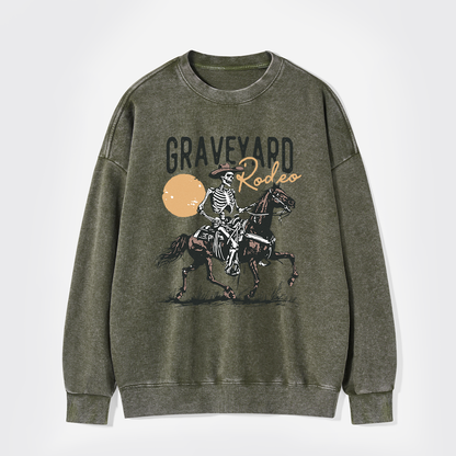 Graveyard Rodeo Washed Sweatshirts