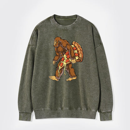 Bigfoot Pizza Washed Sweatshirts