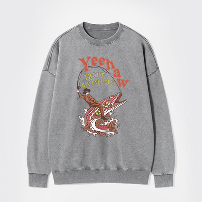 Wranglers Cowboy Fishing Club Washed Sweatshirts