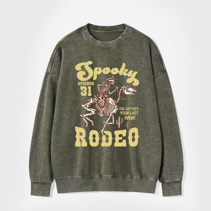 October 31,Spooky Rodeo Washed Sweatshirts