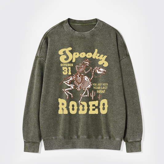 October 31,Spooky Rodeo Washed Sweatshirts
