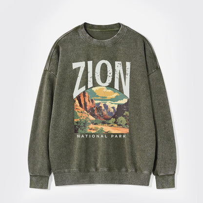 Zion National Park Washed Sweatshirts