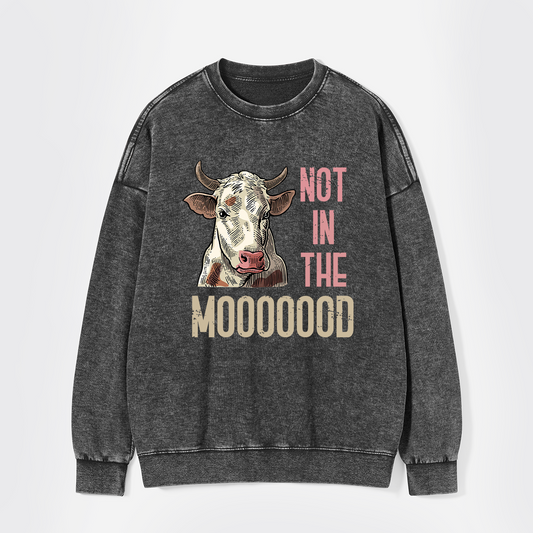 Funny Farmer Quote Cow Washed Sweatshirts