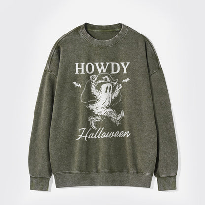 Funny Boo Ghost Halloween Washed Sweatshirts
