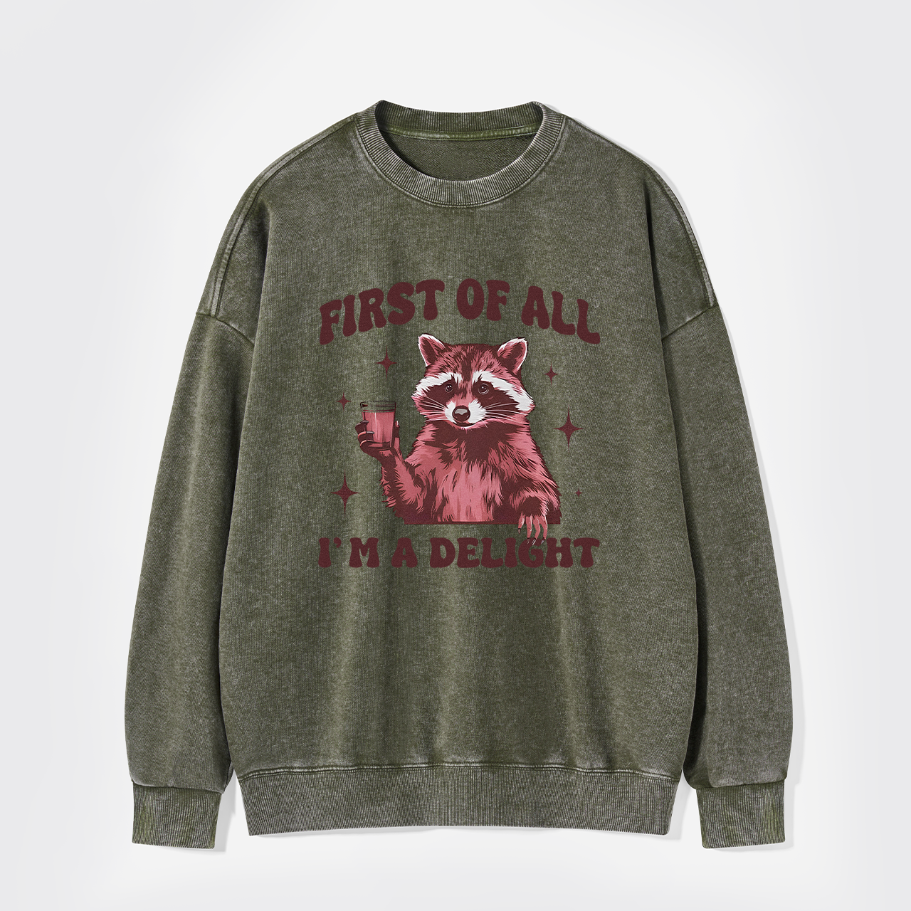 First Of All,I'm A Delight Washed Sweatshirts