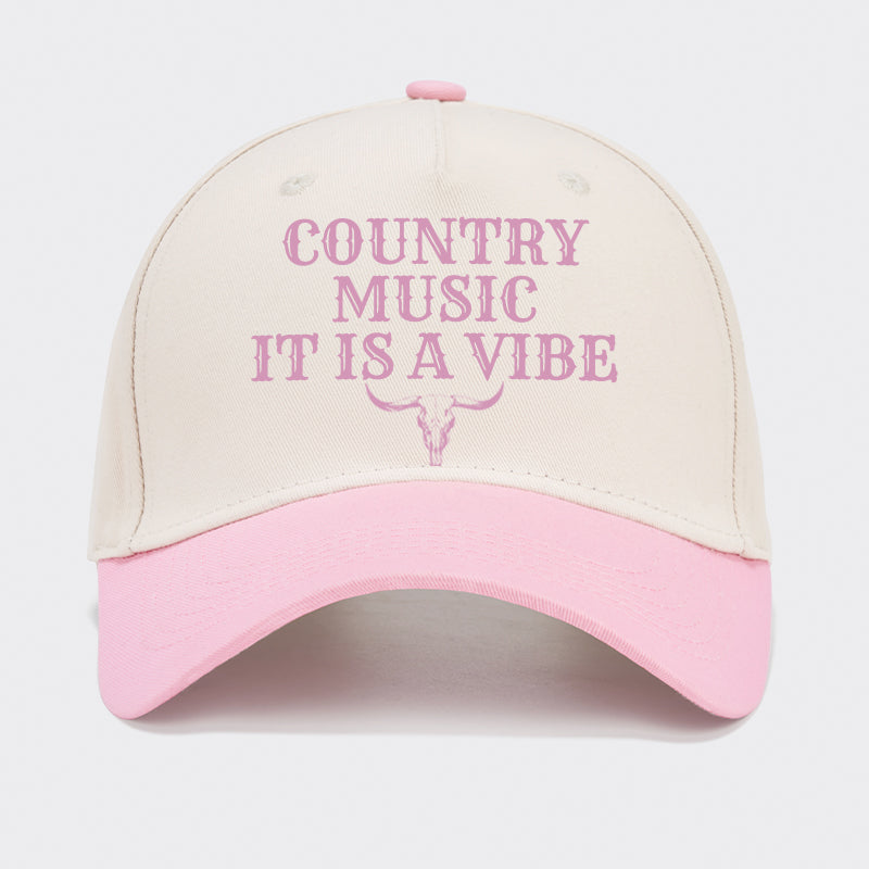Country Music It Is A Vibe Baseball Cap