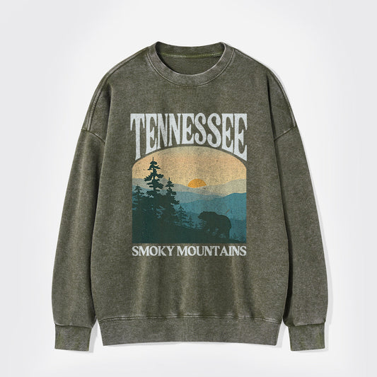 Tennessee Smoky Mountains Washed Sweatshirts
