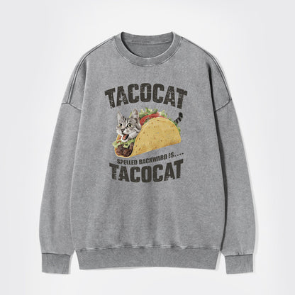 Humorous Foodie Washed Sweatshirts