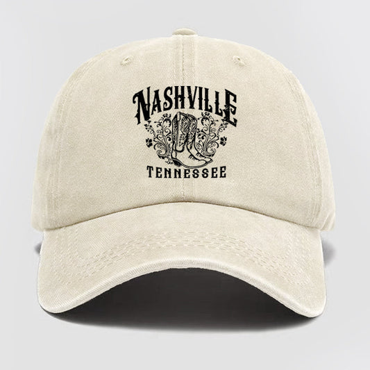 Nashville Tennessee 1972 Washed Baseball Cap