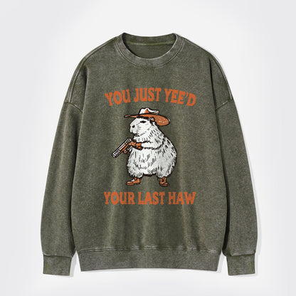You've Lost Your Last Chance Washed Sweatshirts