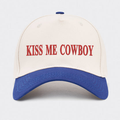 Kiss Me Cowboy Baseball Cap