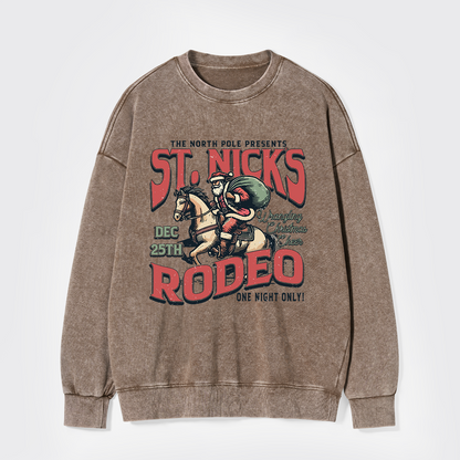 St, Nick's Rodeo Washed Sweatshirts