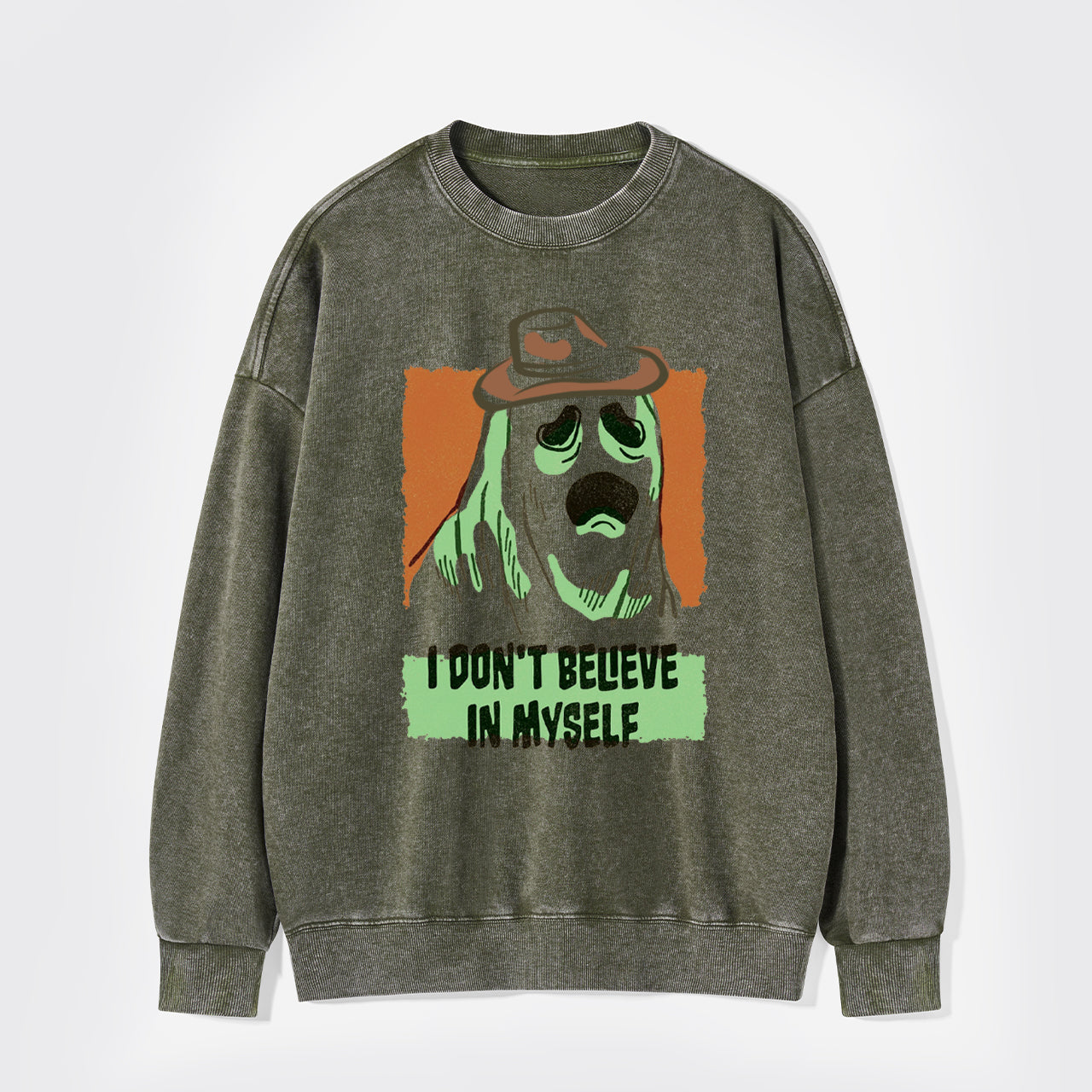 Halloween Ghosts in Therapy Washed Sweatshirts