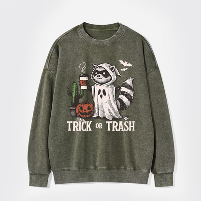 Trick Or Trash Washed Sweatshirts