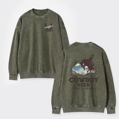 Beers Brewed for The Cowboy Rodeo Washed Sweatshirts