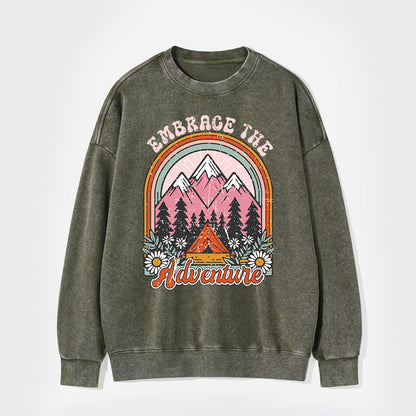 Embrace The Adventure Washed Sweatshirts